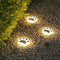 Pawlux – Lampada da pavimento LED solare moderna a forma di zampa  