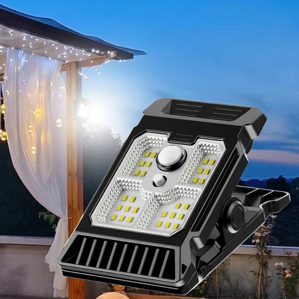 Solvion – Lampada da parete rettangolare LED solare moderna con sensore di movimento  