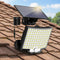 Olvique – Lampada da parete rettangolare LED solare moderna per sicurezza  