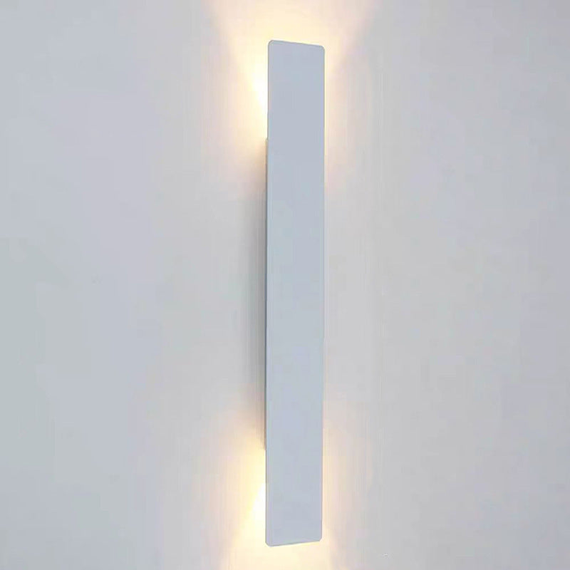 Rodien – Applique murale extérieure LED rectangulaire fine moderne 2 lumières