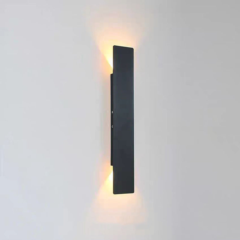 Rodien – Modern Slim Rectangular LED Outdoor Wall Sconce 2 Light