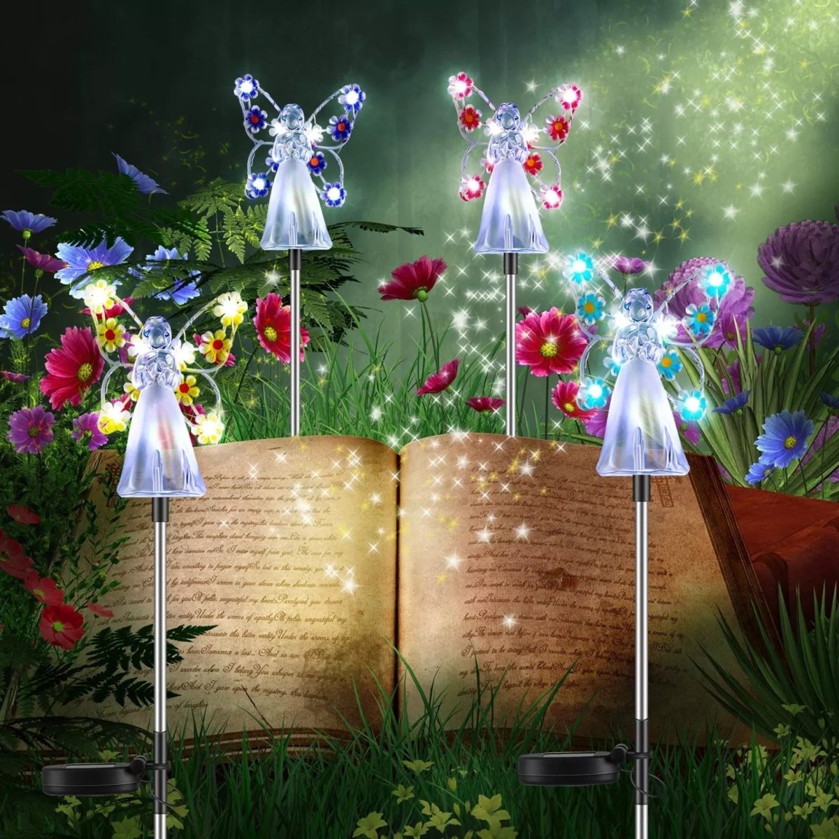 Olmira – Lampadaire de jardin ange solaire LED moderne