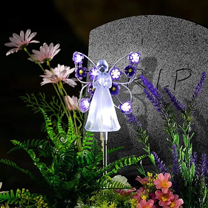 Olmira – Lampadaire de jardin ange solaire LED moderne