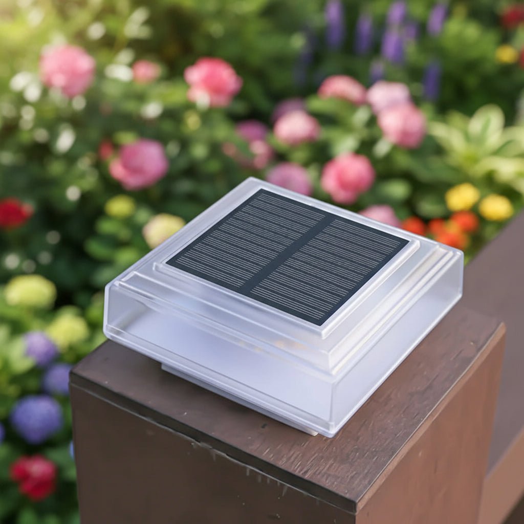 Solvyn – Lampe solaire LED carrée moderne pour sol