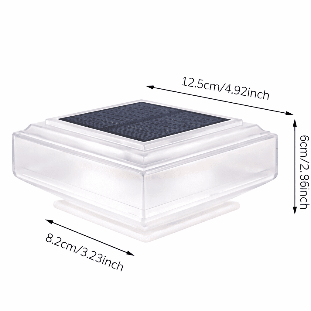 Solvyn – Lampe solaire LED carrée moderne pour sol