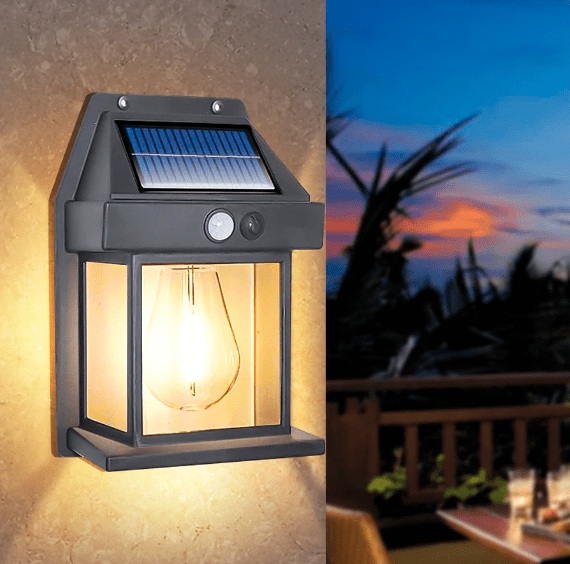 Molvane – Lanterna da parete solare LED quadrata moderna