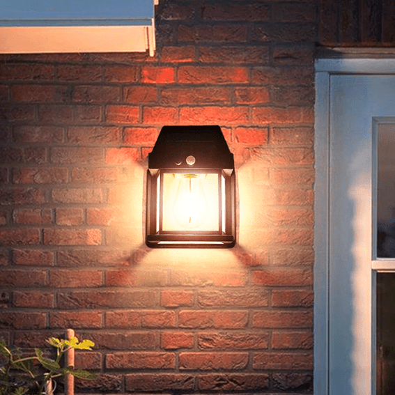 Molvane – Lanterna da parete solare LED quadrata moderna