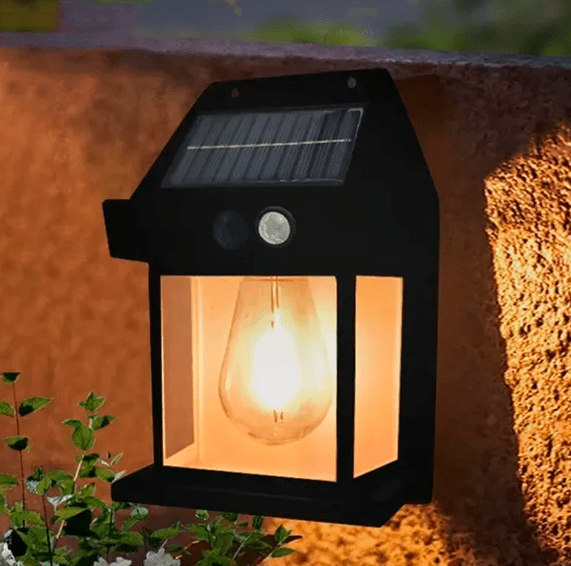 Molvane – Lanterna da parete solare LED quadrata moderna