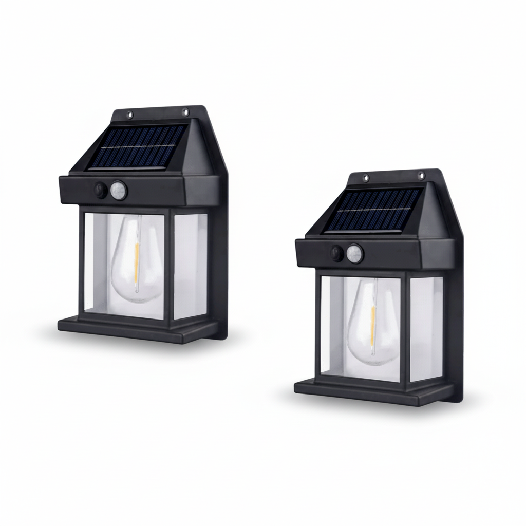 Molvane – Lanterna da parete solare LED quadrata moderna