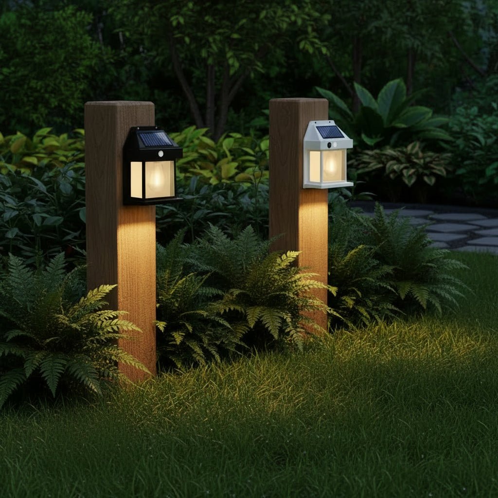 Colvix – Applique da parete solare LED quadrata moderna, 1 luce