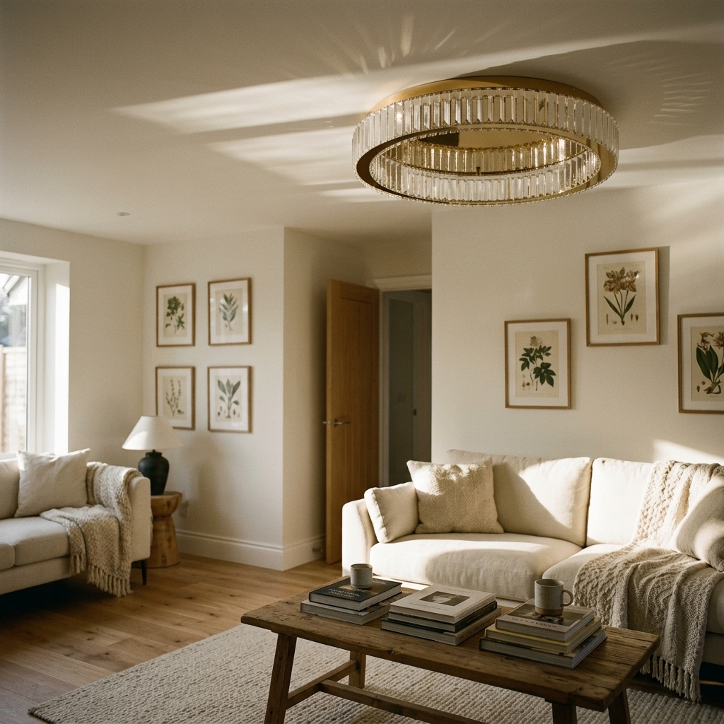 Round Crystal LED Chandelier Modern Stainless Steel Dimmable - Image 5