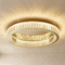 Lámpara de techo LED circular de cristal moderno para una iluminación elegante del hogar