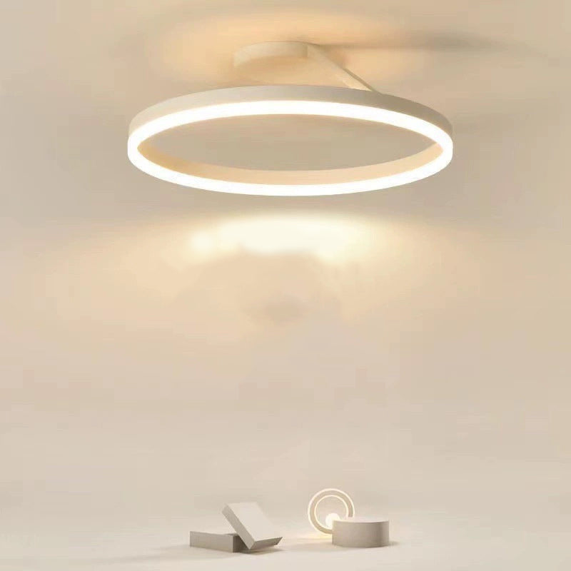 Arivonn - Plafonnier LED moderne cercle noir blanc à montage affleurant