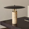 Elara – Lampe de table moderne avec abat-jour noir et base en métal