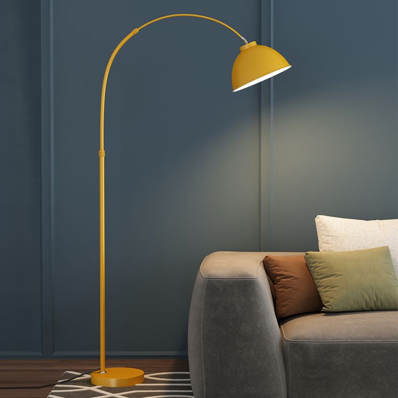 Morvane - Lampada da terra moderna ad arco 185 cm con 3 opzioni di colore