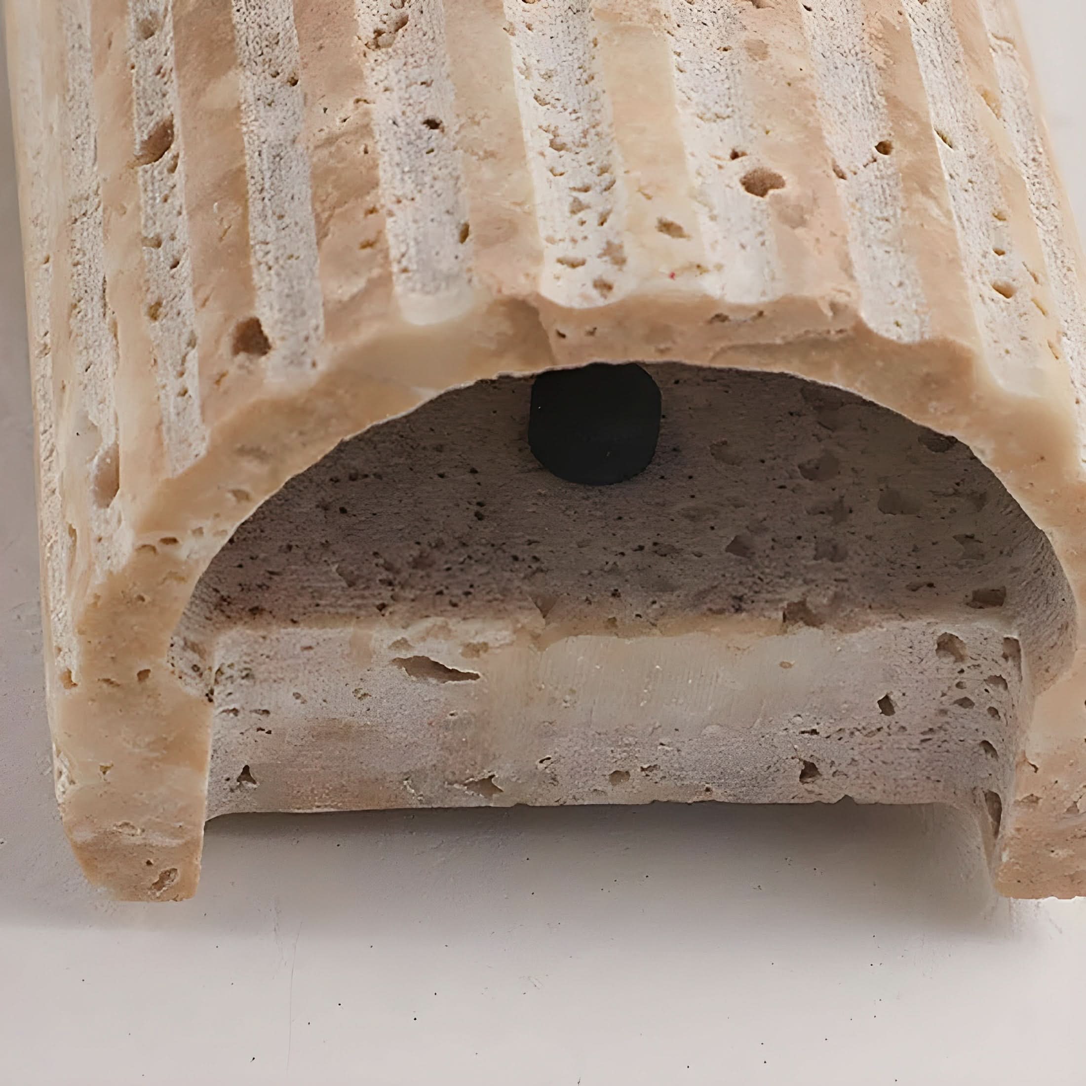 Cireon - Applique da parete in pietra naturale con luce LED
