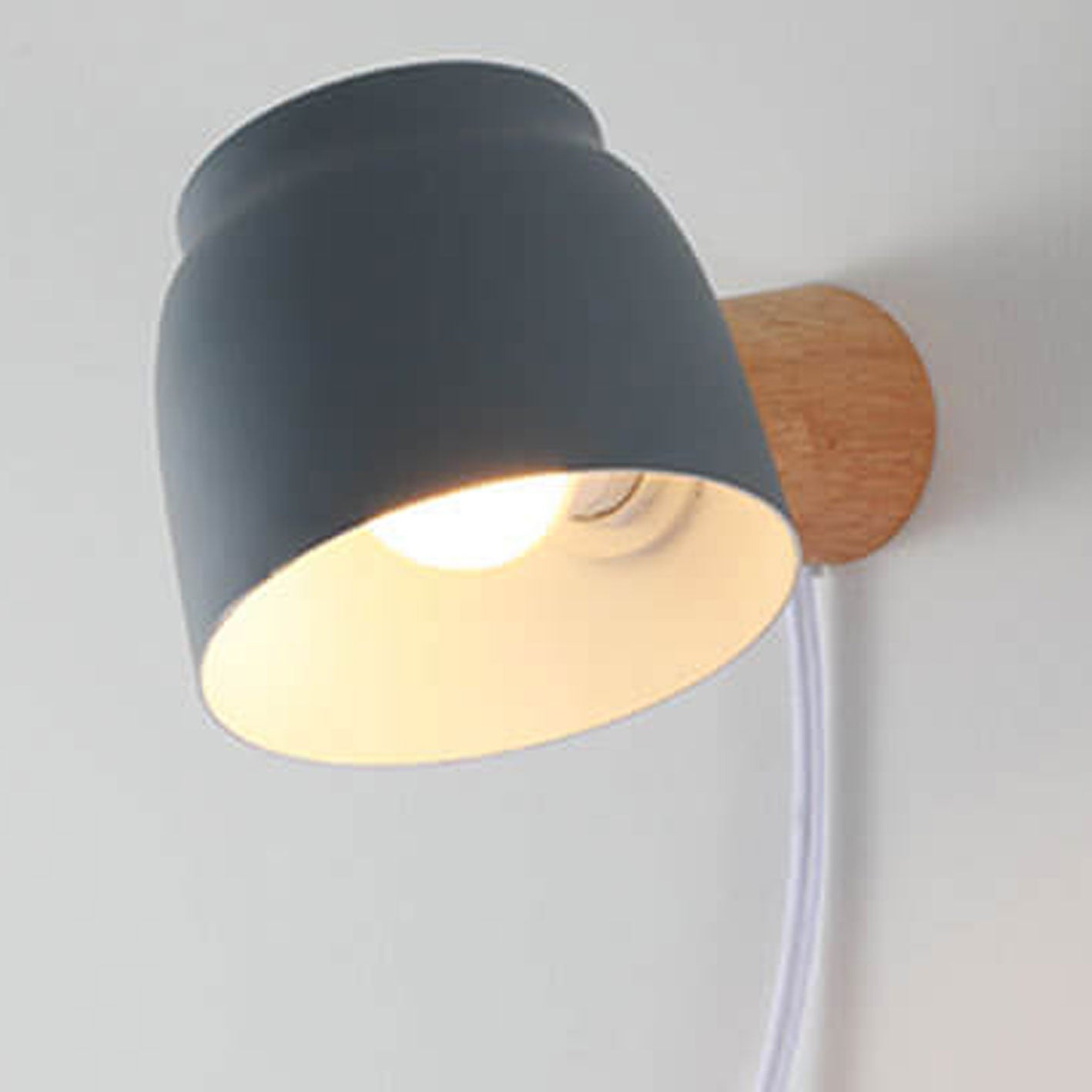 Norvex – Applique da parete nordica a cilindro LED, 1 luce