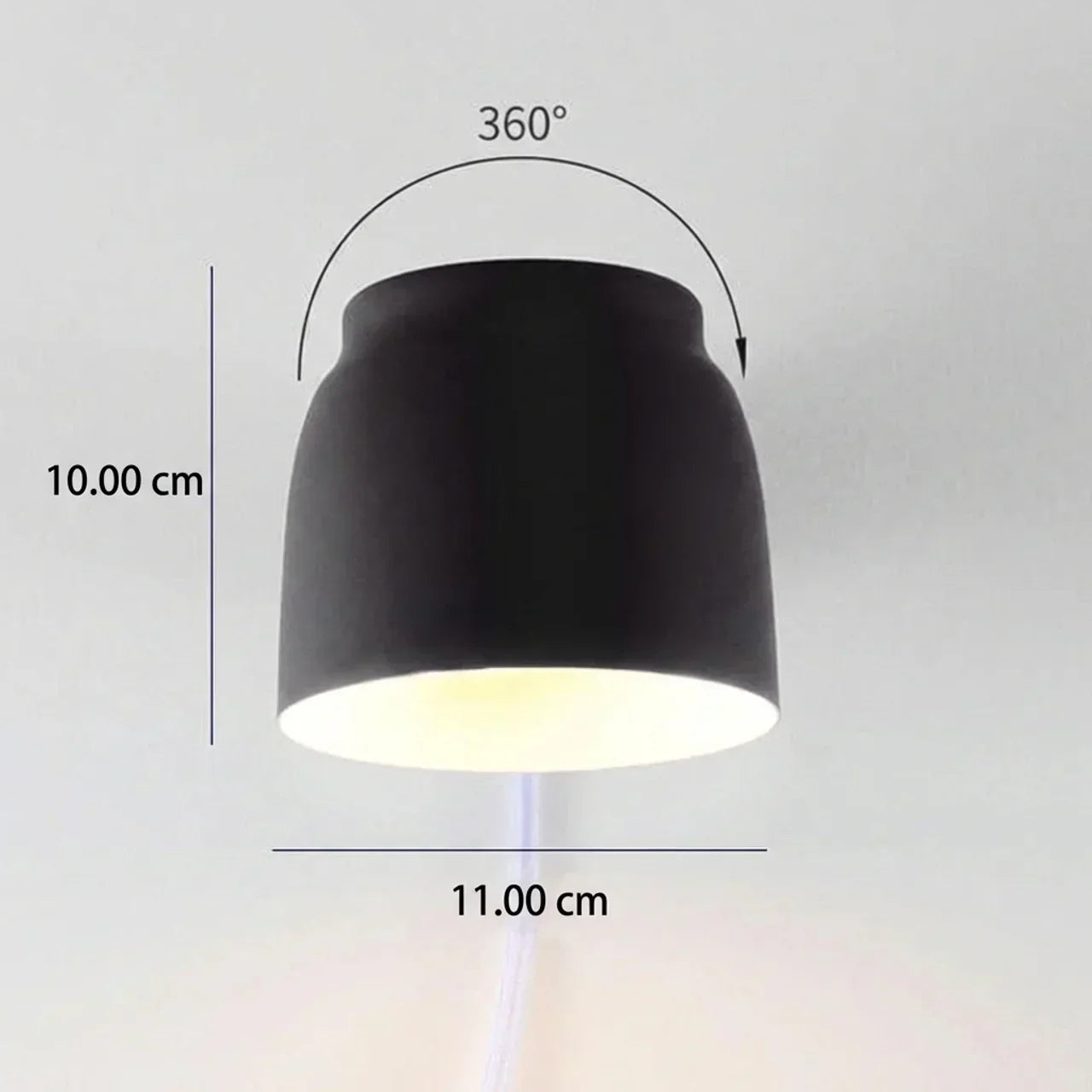 Norvex – Applique da parete nordica a cilindro LED, 1 luce