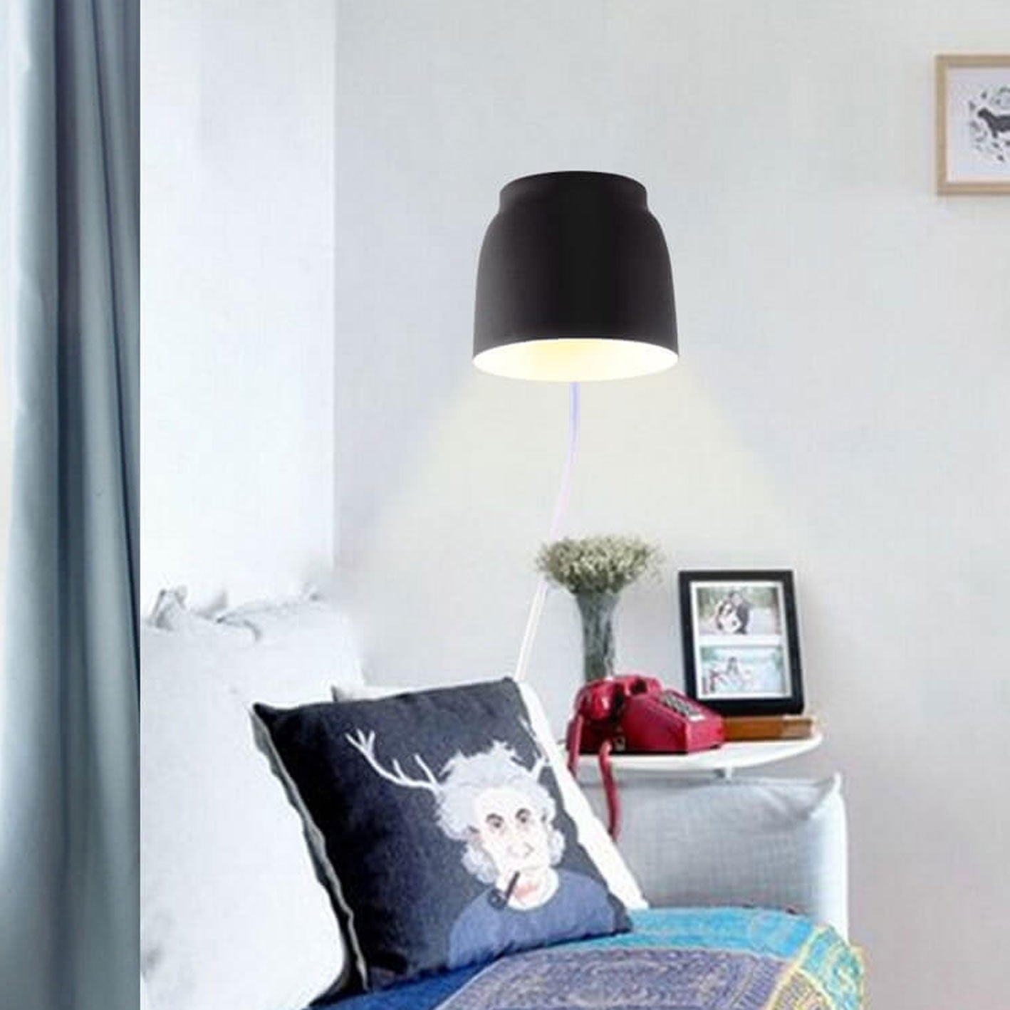Norvex – Applique da parete nordica a cilindro LED, 1 luce