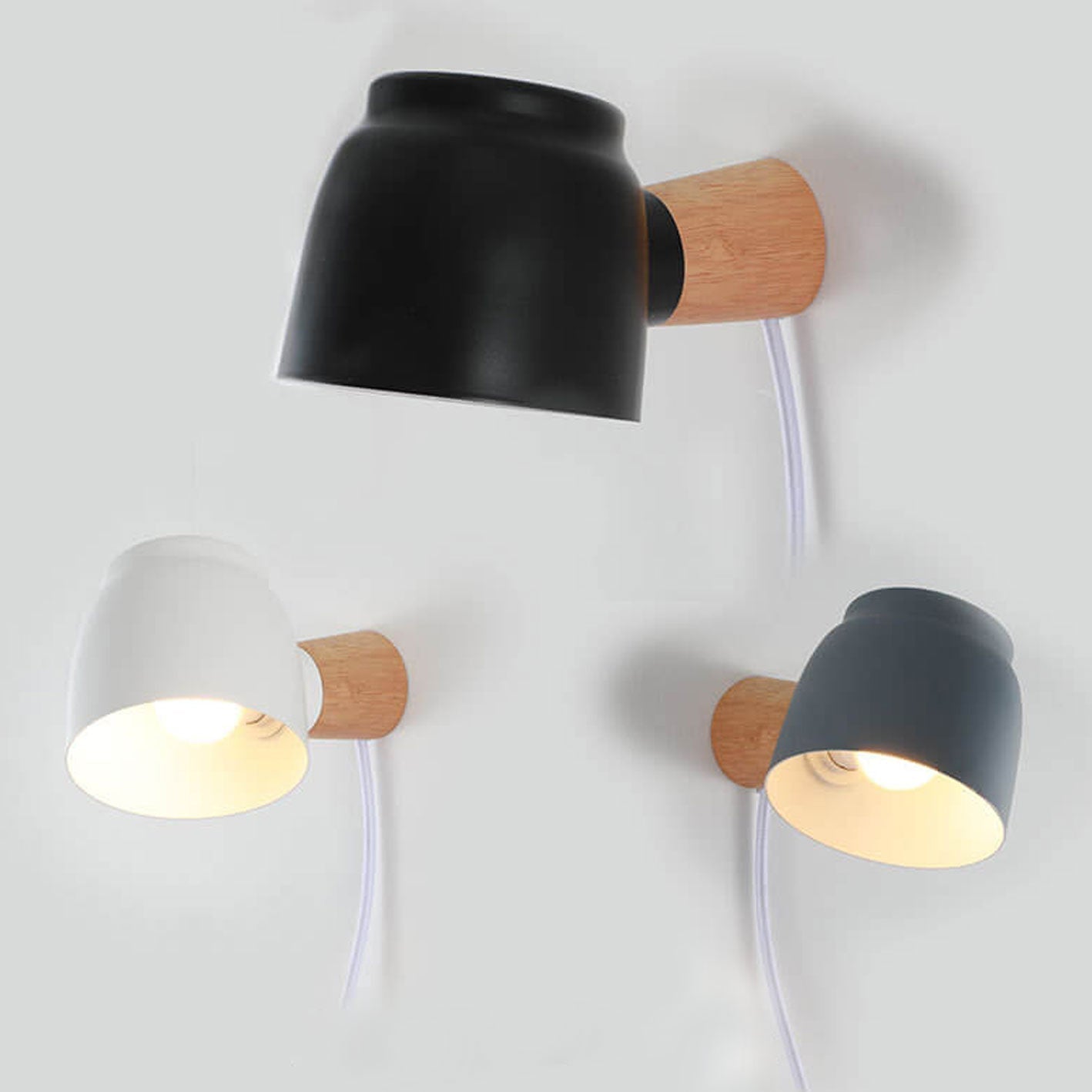 Norvex – Applique da parete nordica a cilindro LED, 1 luce