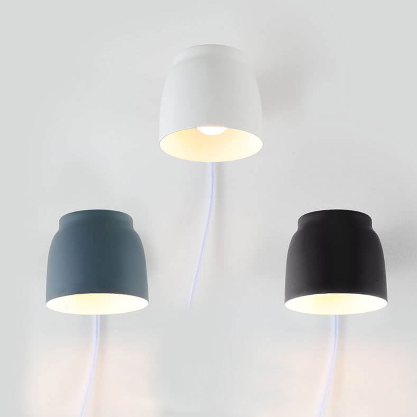 Norvex – Applique da parete nordica a cilindro LED, 1 luce