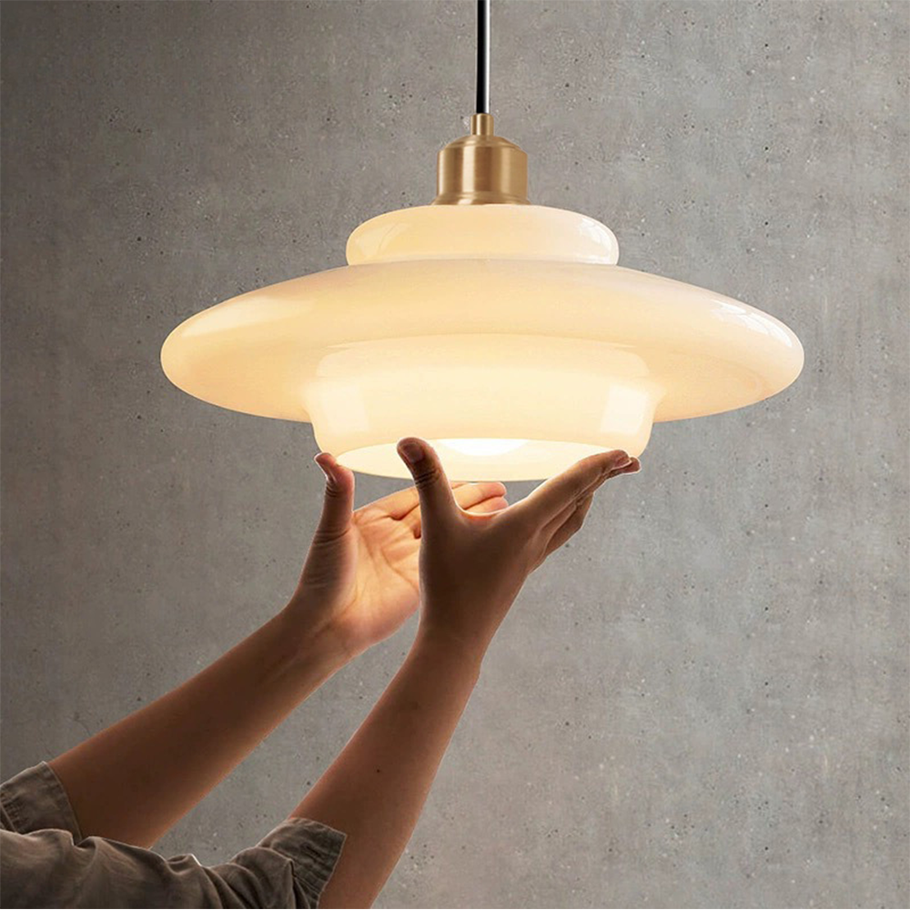 Lumioran - Lampada a sospensione in vetro minimalista nordica