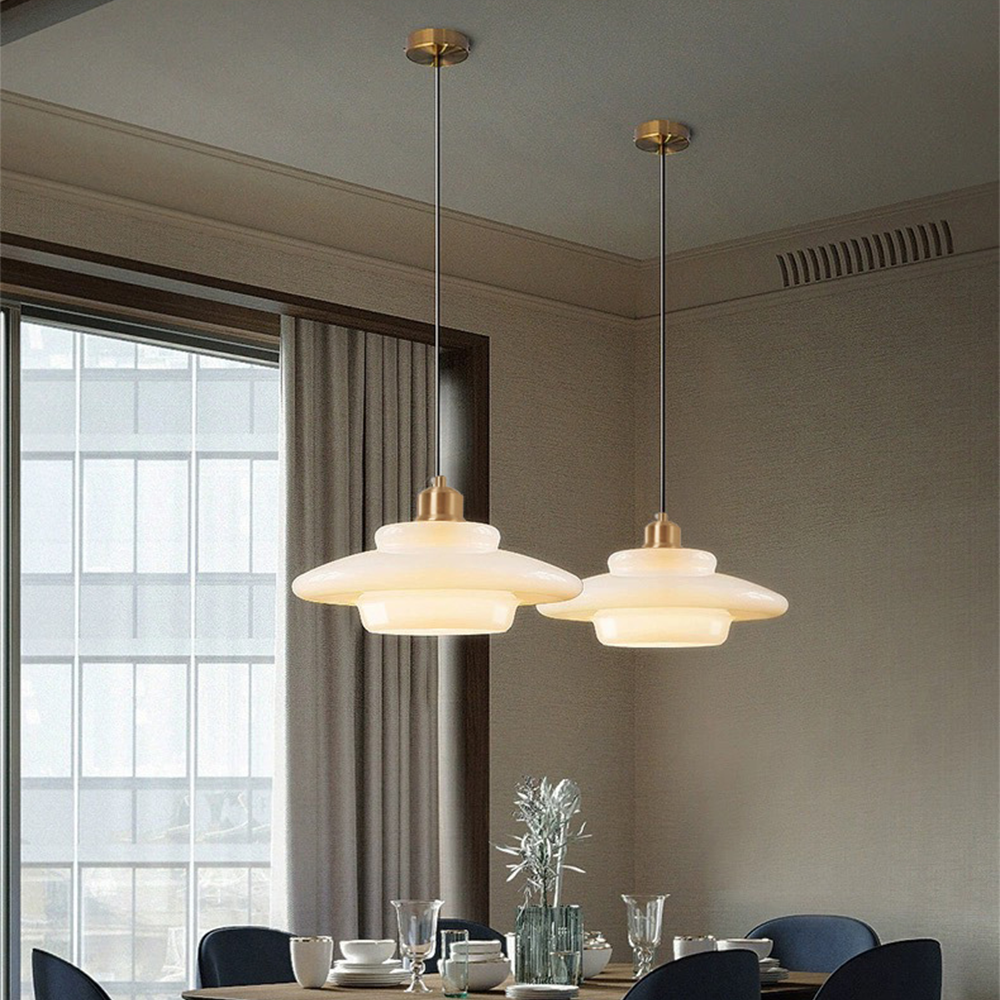 Lumioran - Lampada a sospensione in vetro minimalista nordica