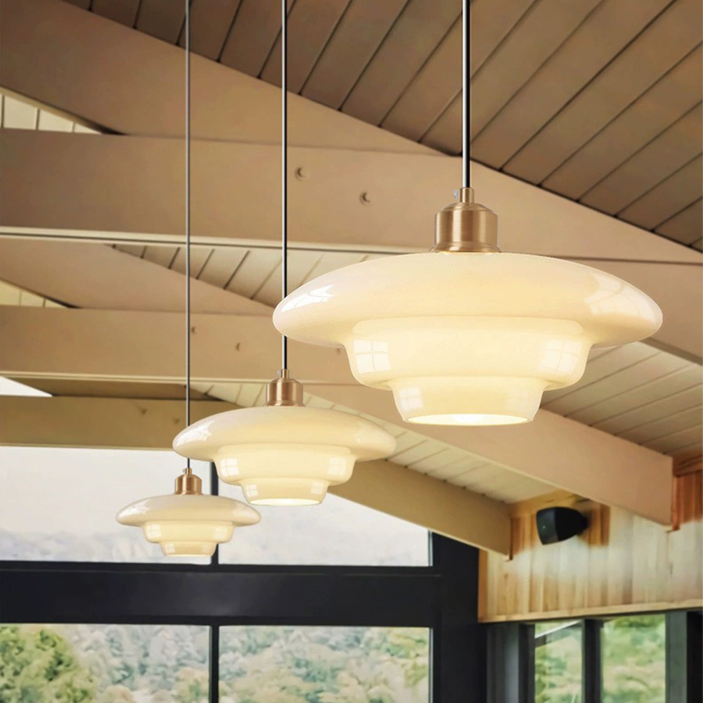 Lumioran - Lampada a sospensione in vetro minimalista nordica