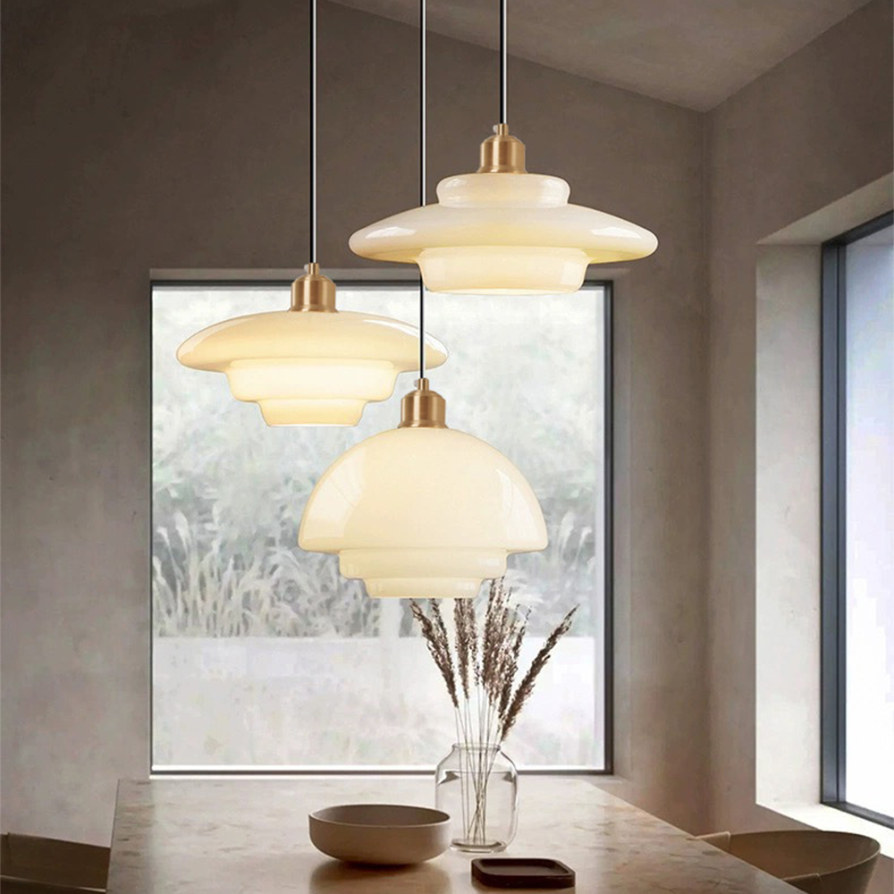 Lumioran - Lampada a sospensione in vetro minimalista nordica