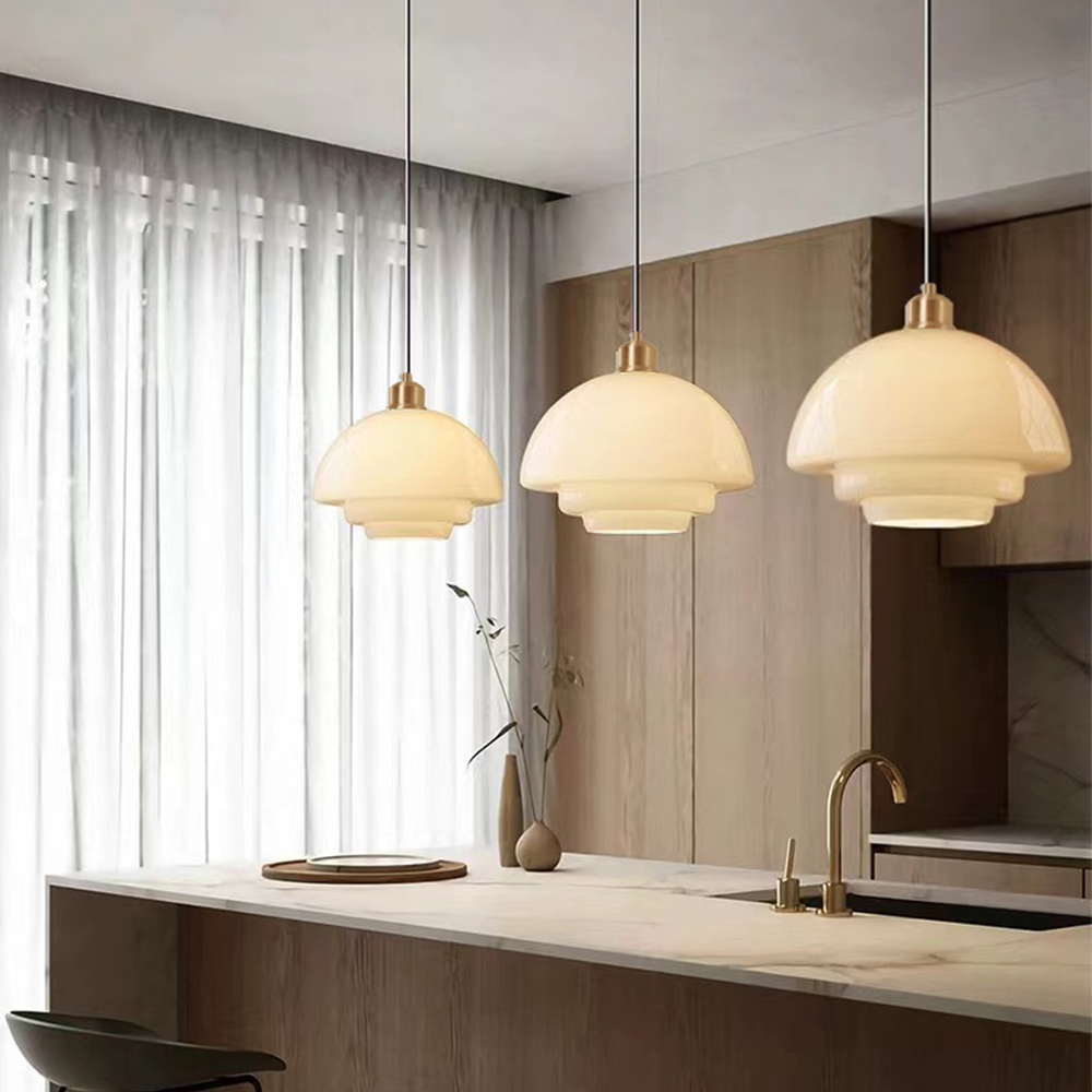 Lumioran - Lampada a sospensione in vetro minimalista nordica