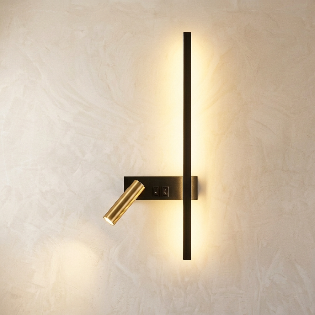 Scandinavian Adjustable Wall Sconce Reading Lamp Switch - Image 2