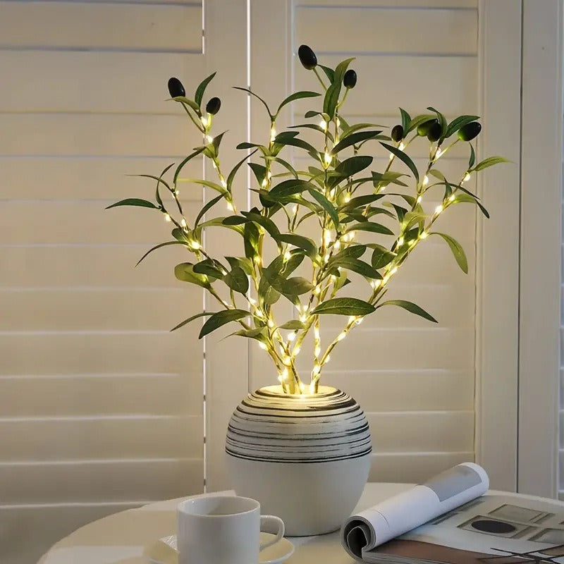 Illuminated Olive Branch LED Cherry Blossom Battery Operated
