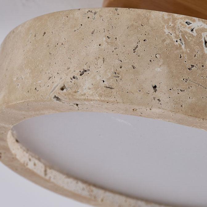 Travara - Lampada da soffitto in travertino LED
