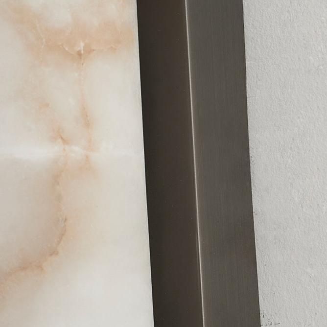 Modern Minimalist Marble Wall Sconce LED Copper - Image 3