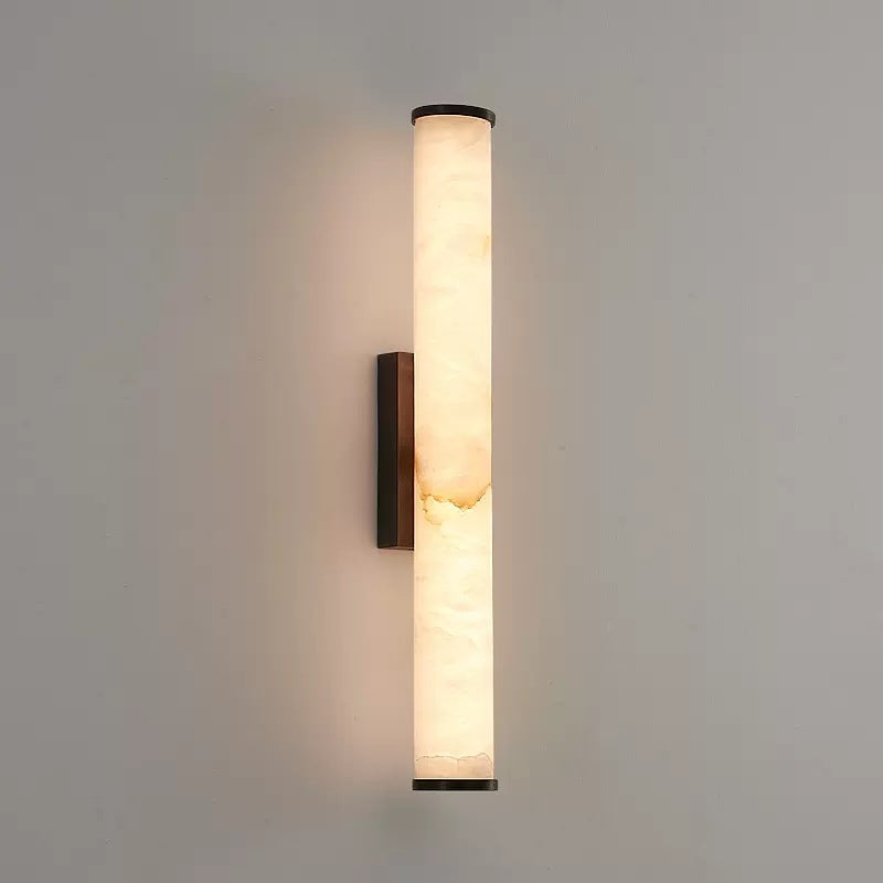Modern Minimalist Marble Wall Sconce LED Copper - Image 9