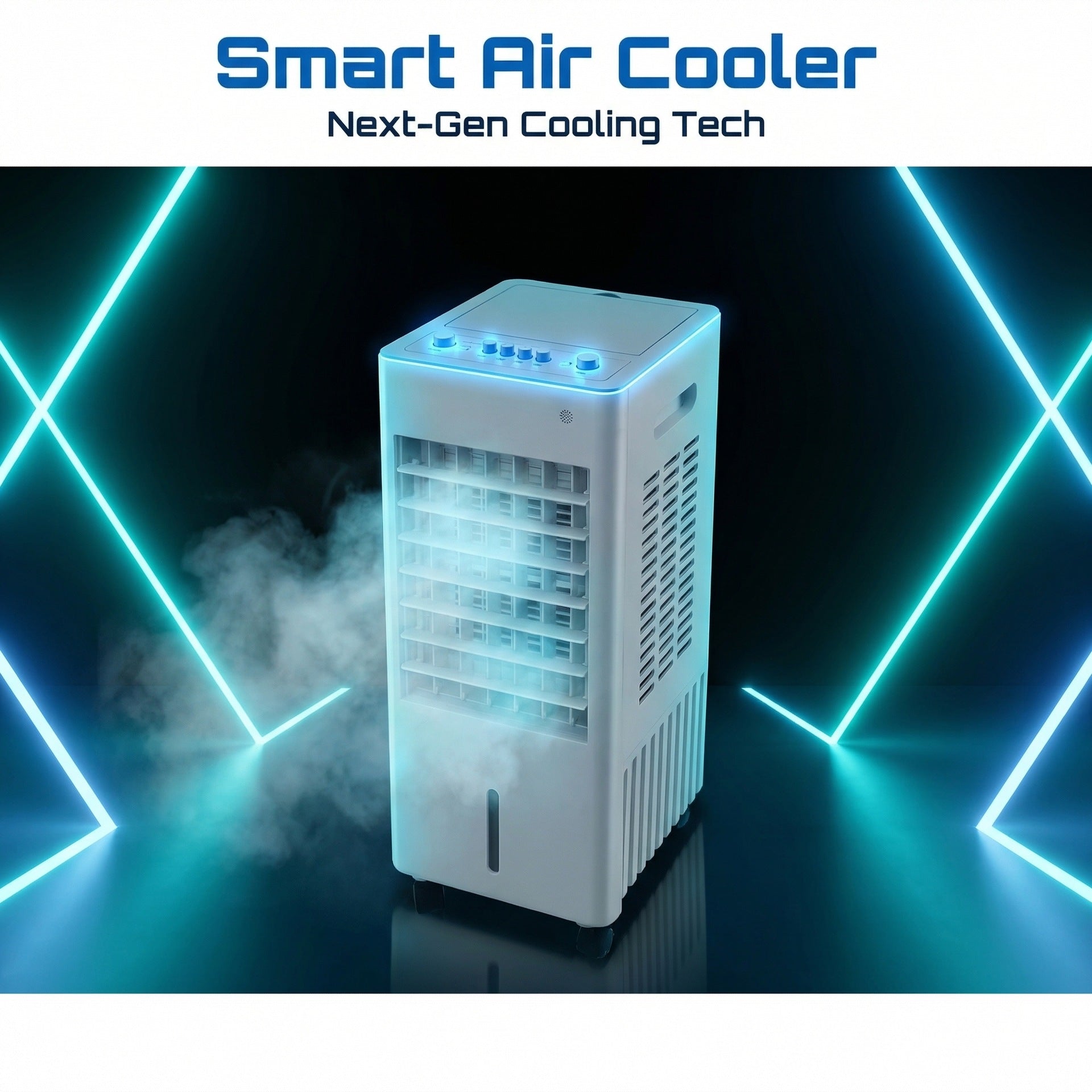 Portable Evaporative Air Cooler Fan Remote Control 3 Speed - Image 2
