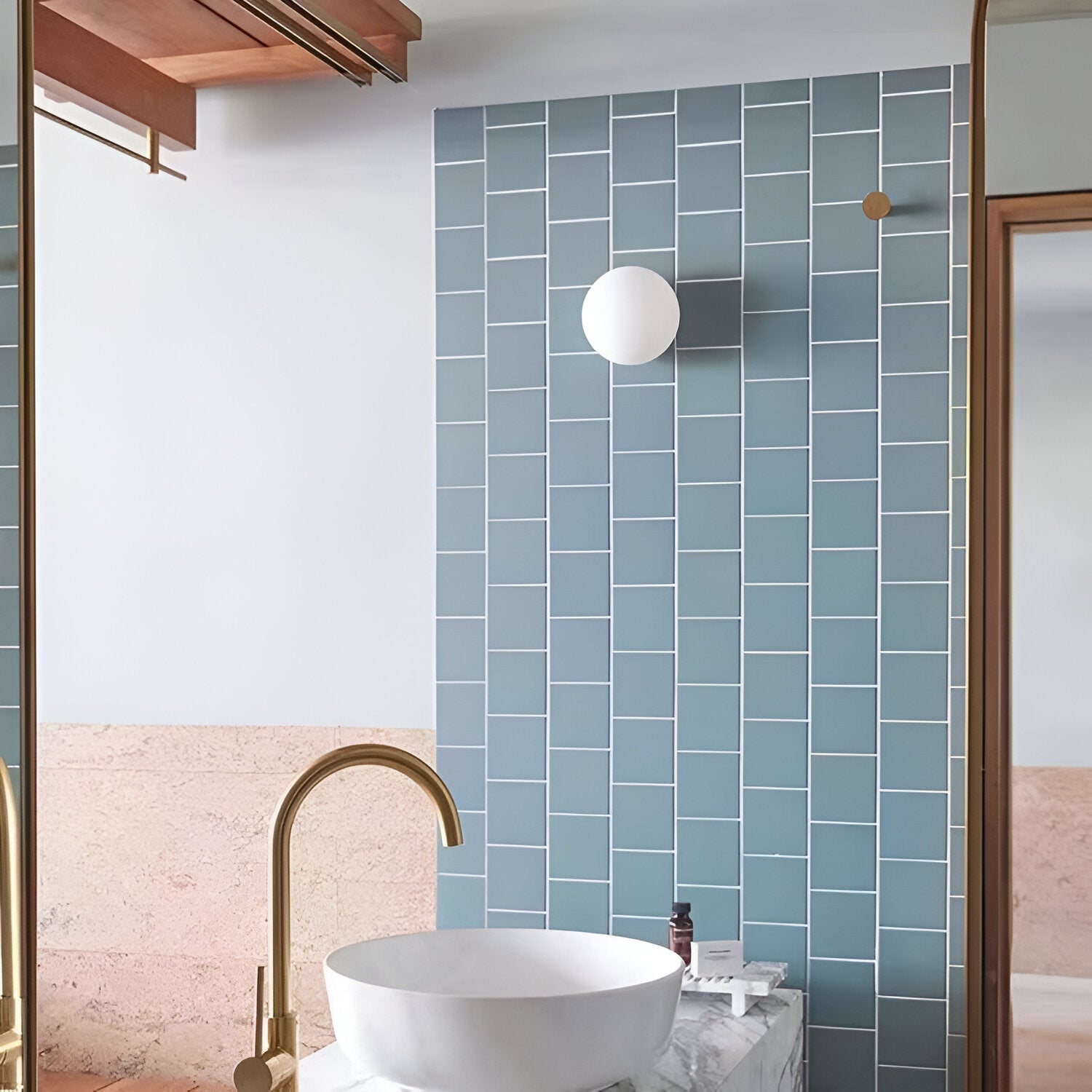Round Glass LED Wall Sconce Minimalist Dimmable - Image 4