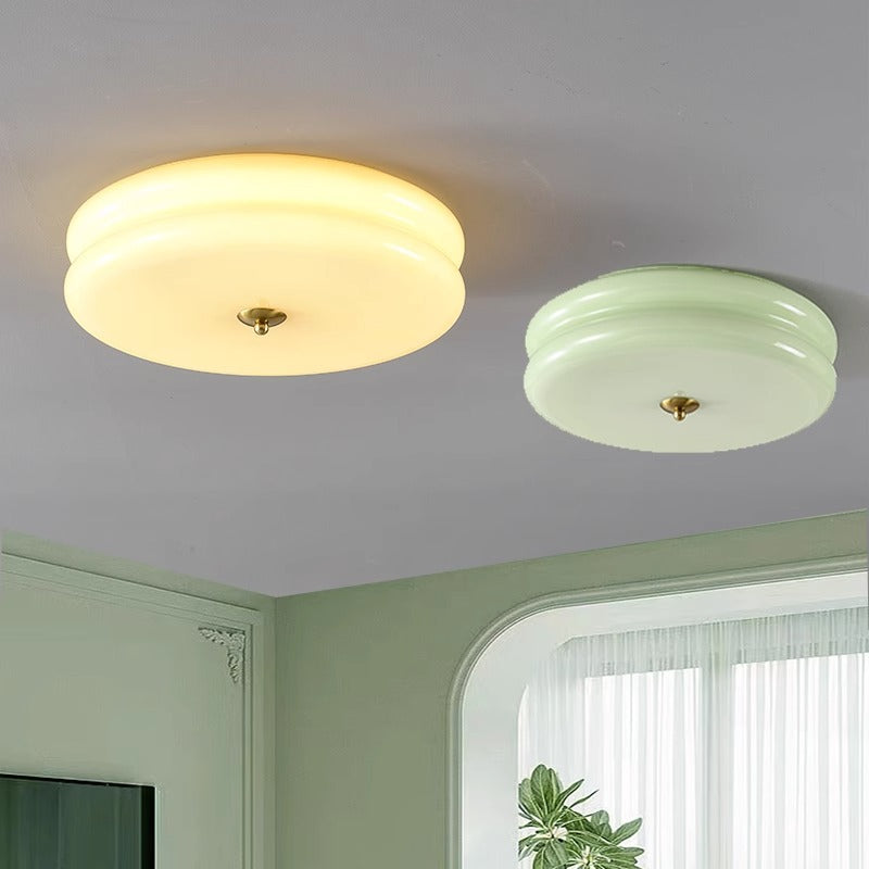 Celmora - Lampada da soffitto vintage in vetro Art Deco