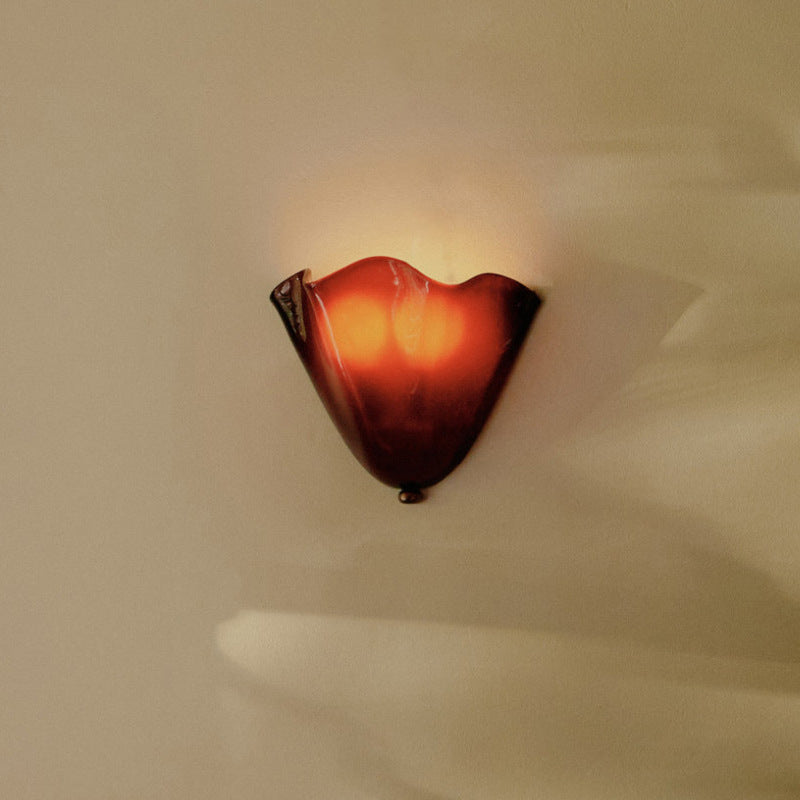 Stained Glass Shell Wall Sconce Art Deco LED - Image 8
