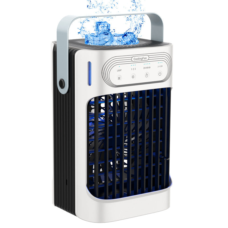 Personal Desktop Mini Evaporative Air Cooler Misting Fan Humidifier USB - Image 4