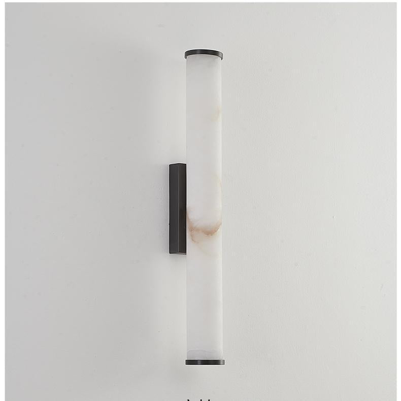 Modern Minimalist Marble Wall Sconce LED Copper - Image 12