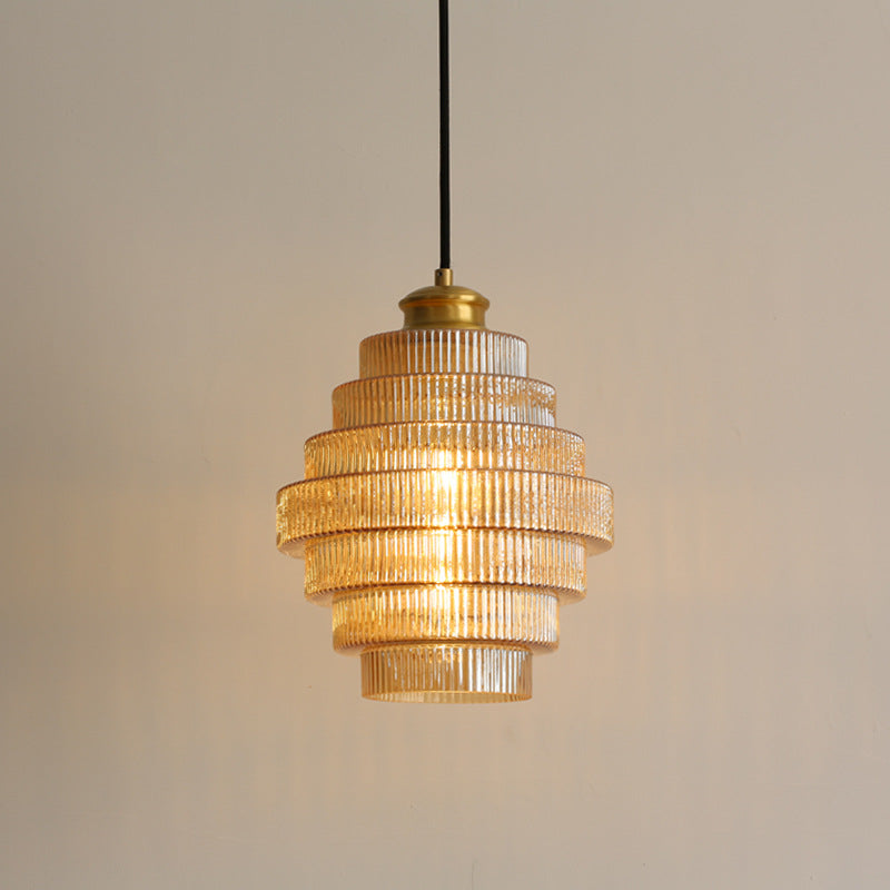 Vindan - Lampada a sospensione vintage a più livelli in vetro