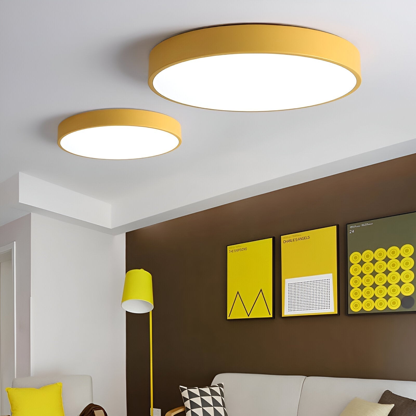 Denrad – Lampada da soffitto LED moderna con paralume in acrilico