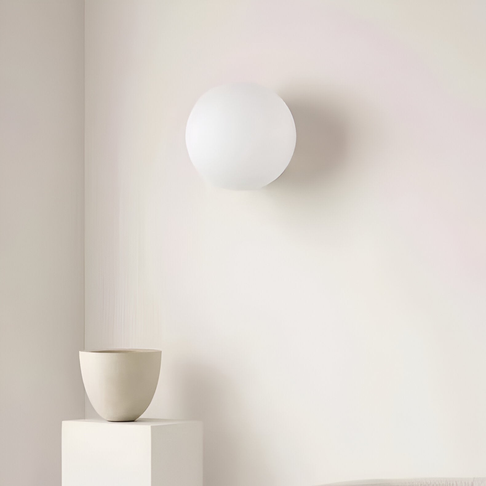 Round Glass LED Wall Sconce Minimalist Dimmable - Image 7