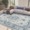 Elarion - Tappeto Lavabile Blu Grigio Vintage