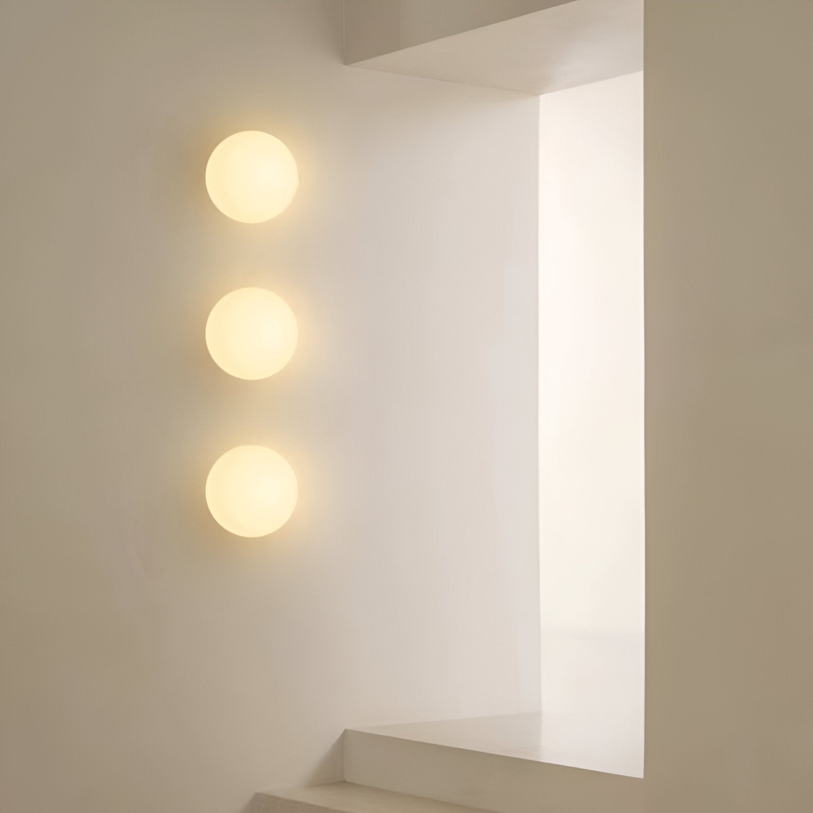 Round Glass LED Wall Sconce Minimalist Dimmable - Image 10
