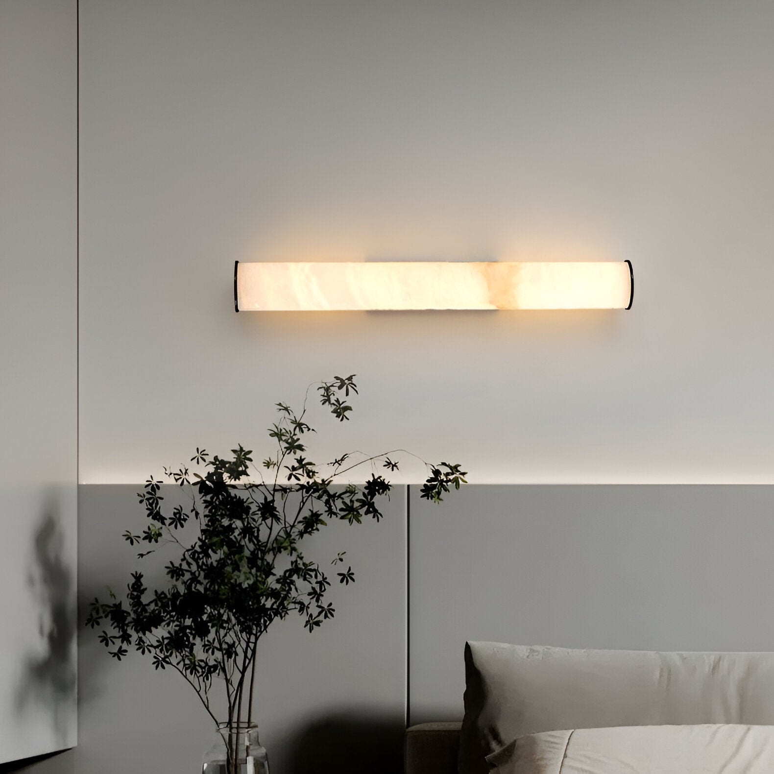 Modern Minimalist Marble Wall Sconce LED Copper - Image 15