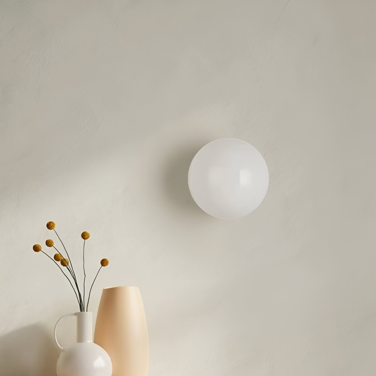 Round Glass LED Wall Sconce Minimalist Dimmable - Image 13