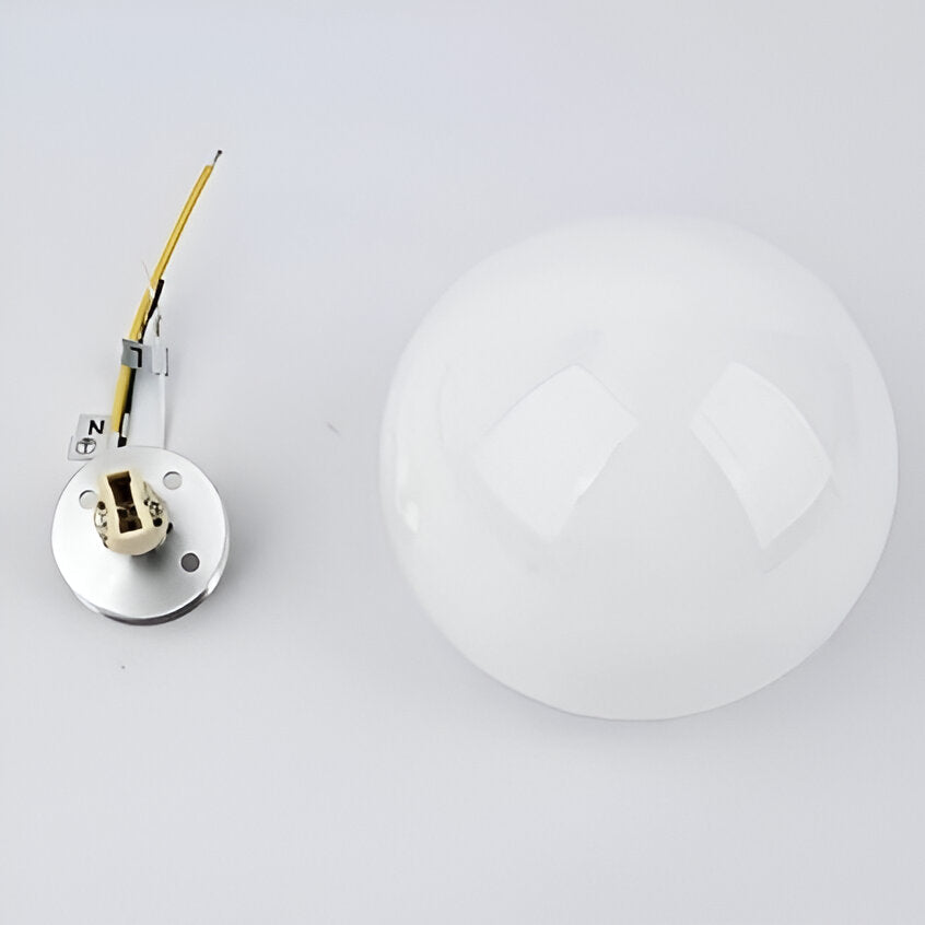 Round Glass LED Wall Sconce Minimalist Dimmable - Image 15