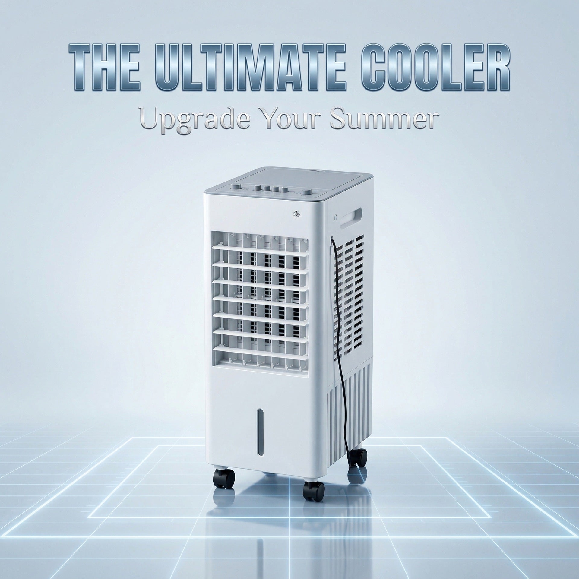 Portable Evaporative Air Cooler Fan Remote Control 3 Speed